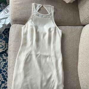 Kate Hudson for Ann Taylor Elegant White Sleeveless Dress